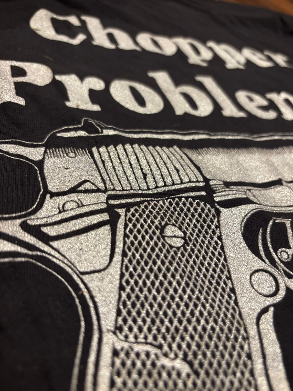 Chopper Problems Black and Chrome Tee