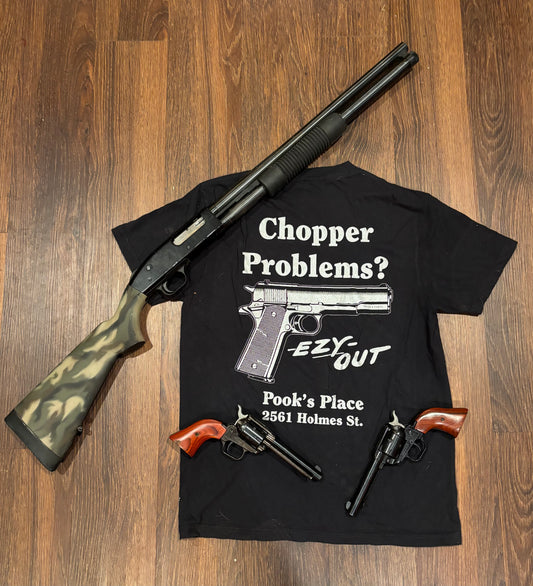 Chopper Problems Black and Chrome Tee