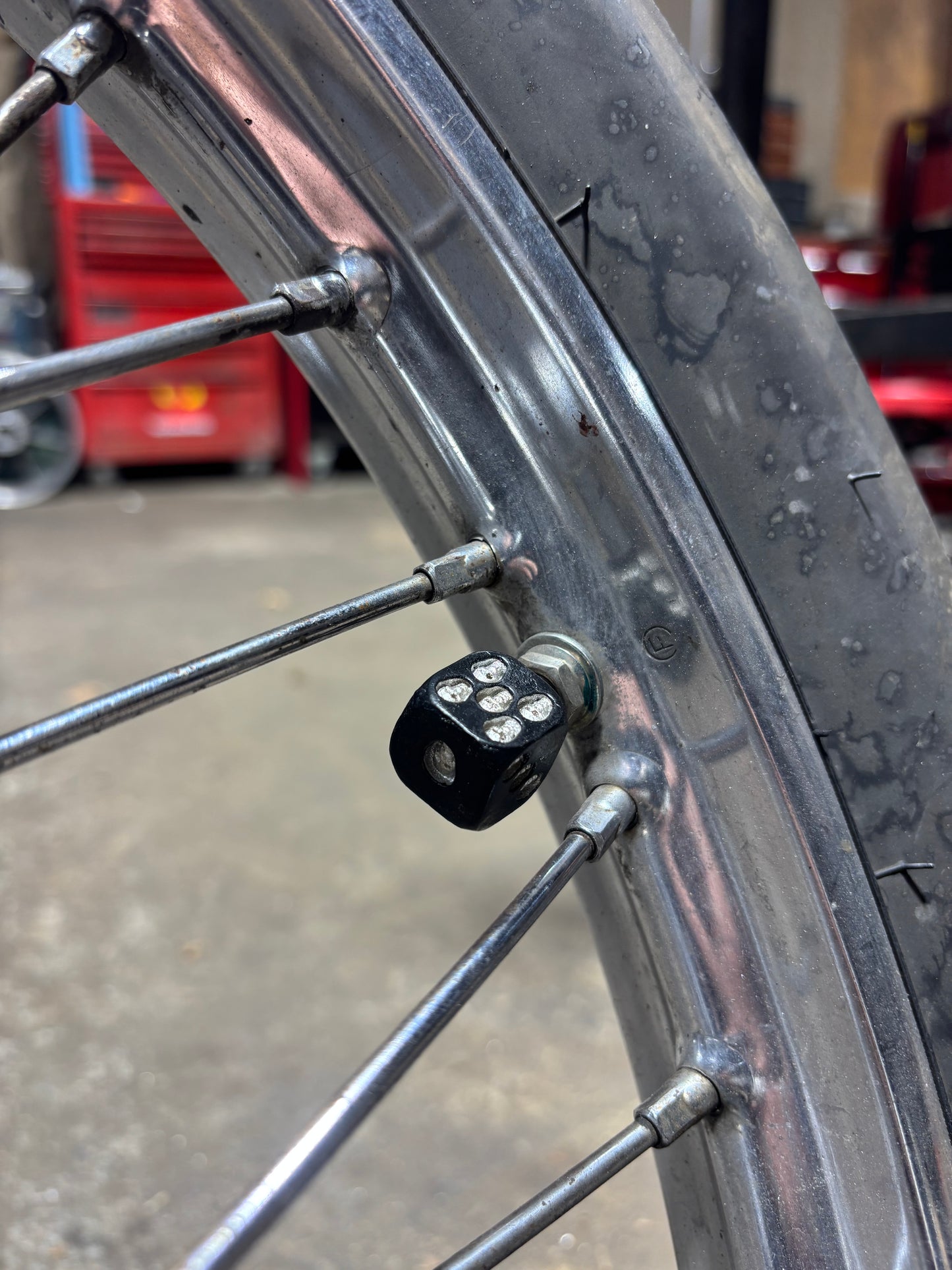 Pook's Skull Dice Valve Stem Caps