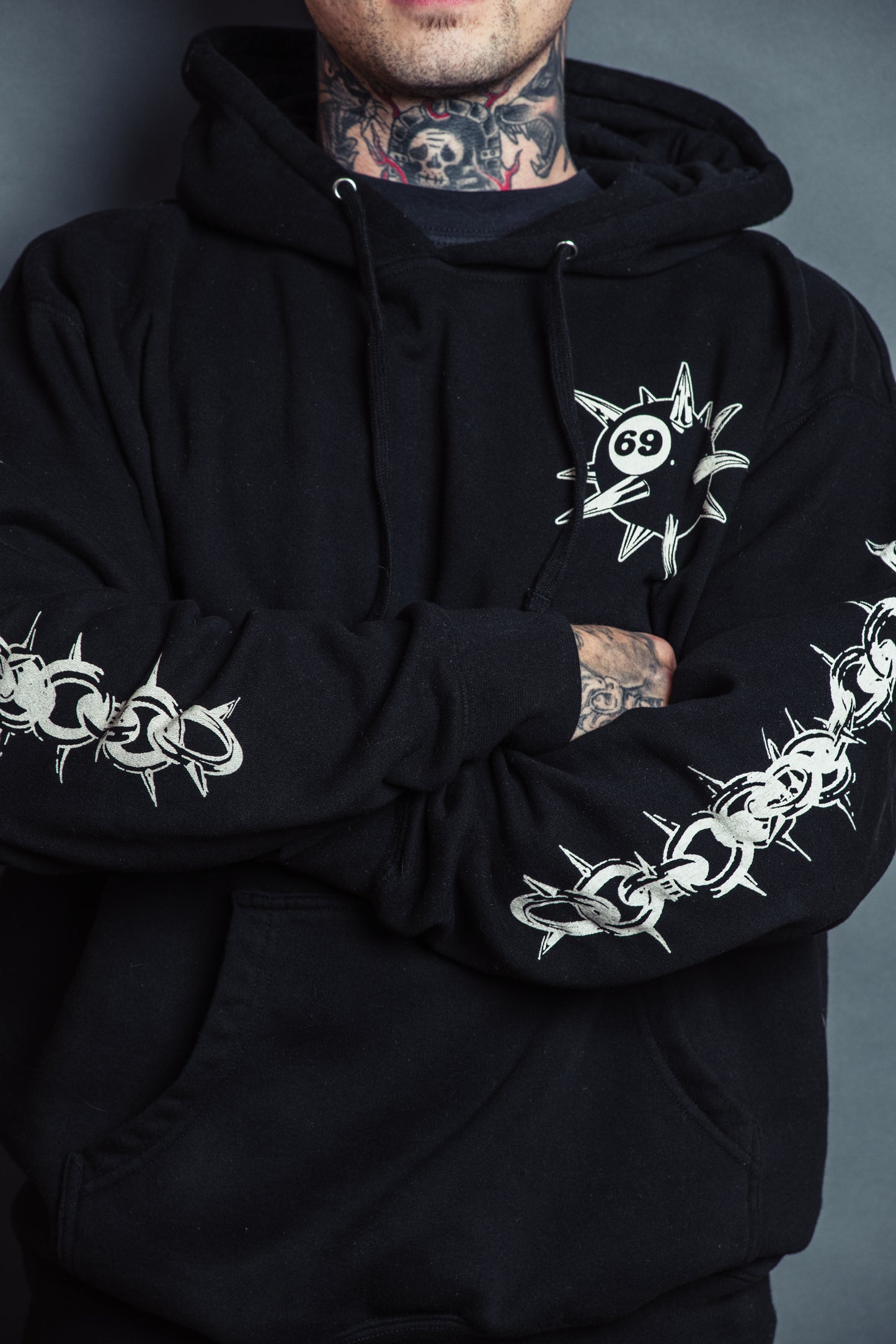 Black Flail Hoodie