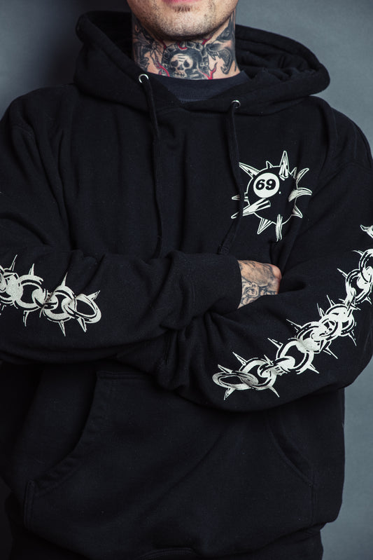Black Flail Hoodie