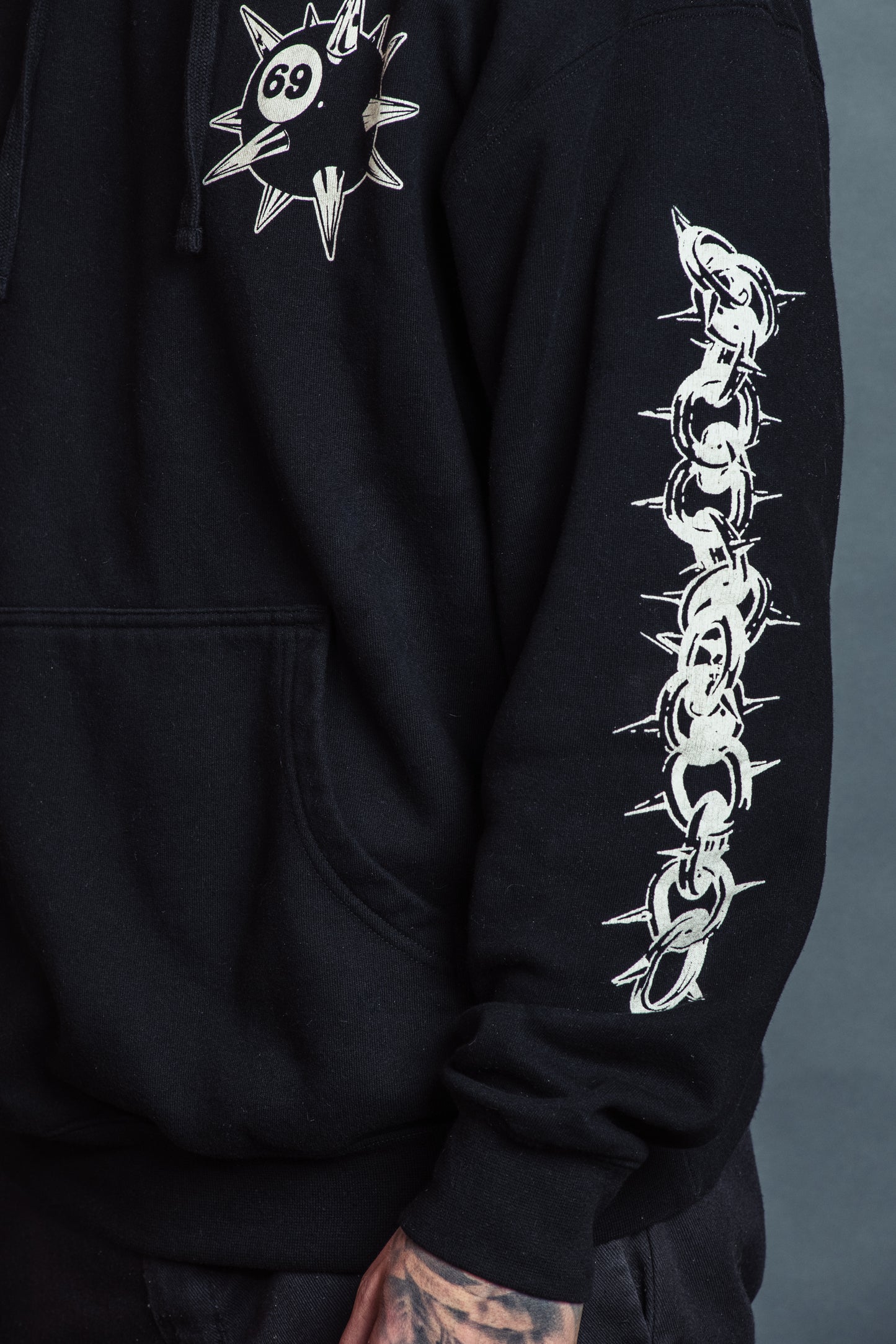 Black Flail Hoodie