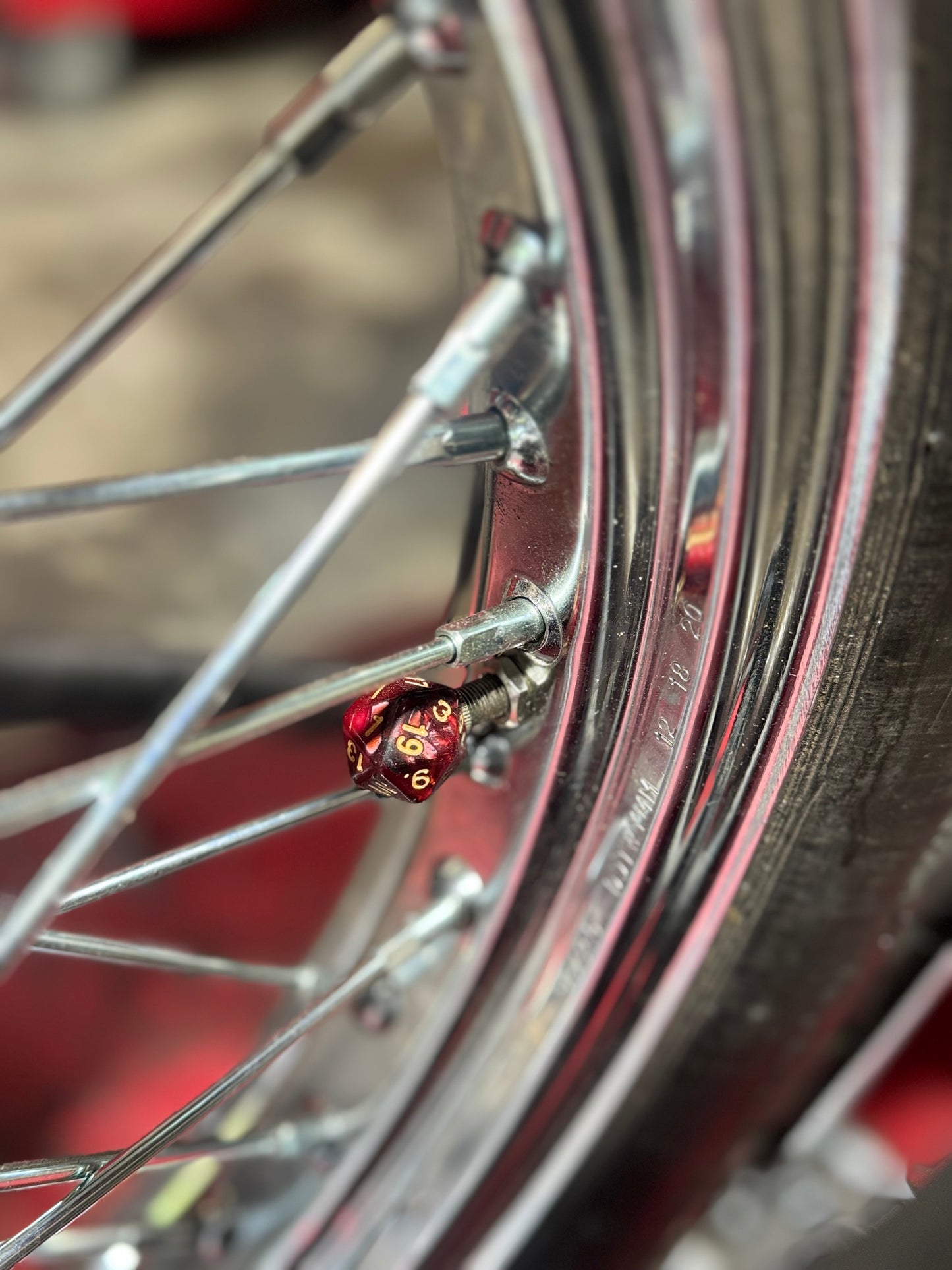 Pook's 20 Sided Dice Valve Stem Caps